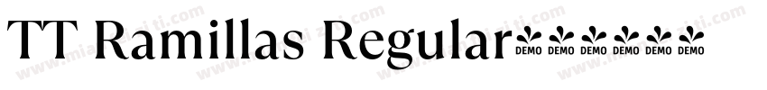 TT Ramillas Regular字体转换